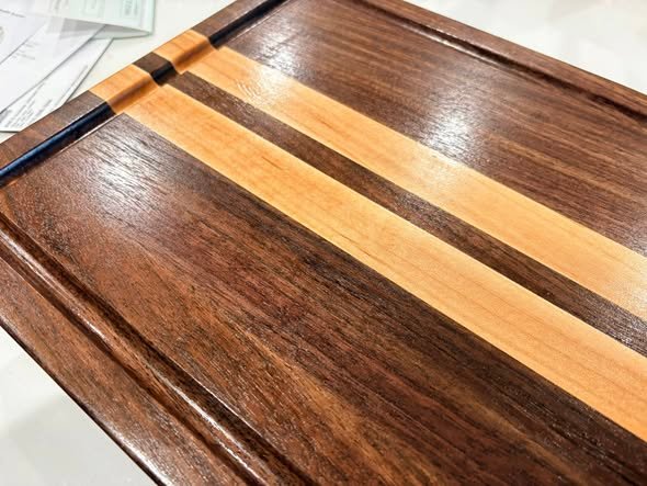 Handcrafted Walnut & Maple Cutting Board - Image 5