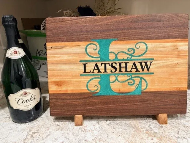 Personalized Monogram Charcuterie & Cutting Board - Image 3