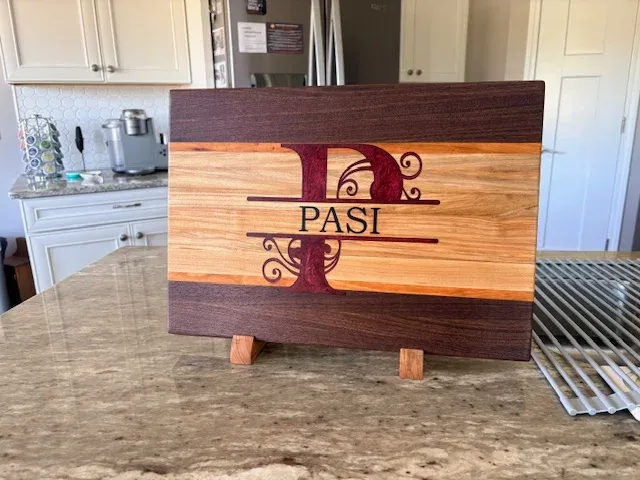 Personalized Monogram Charcuterie & Cutting Board - Image 4