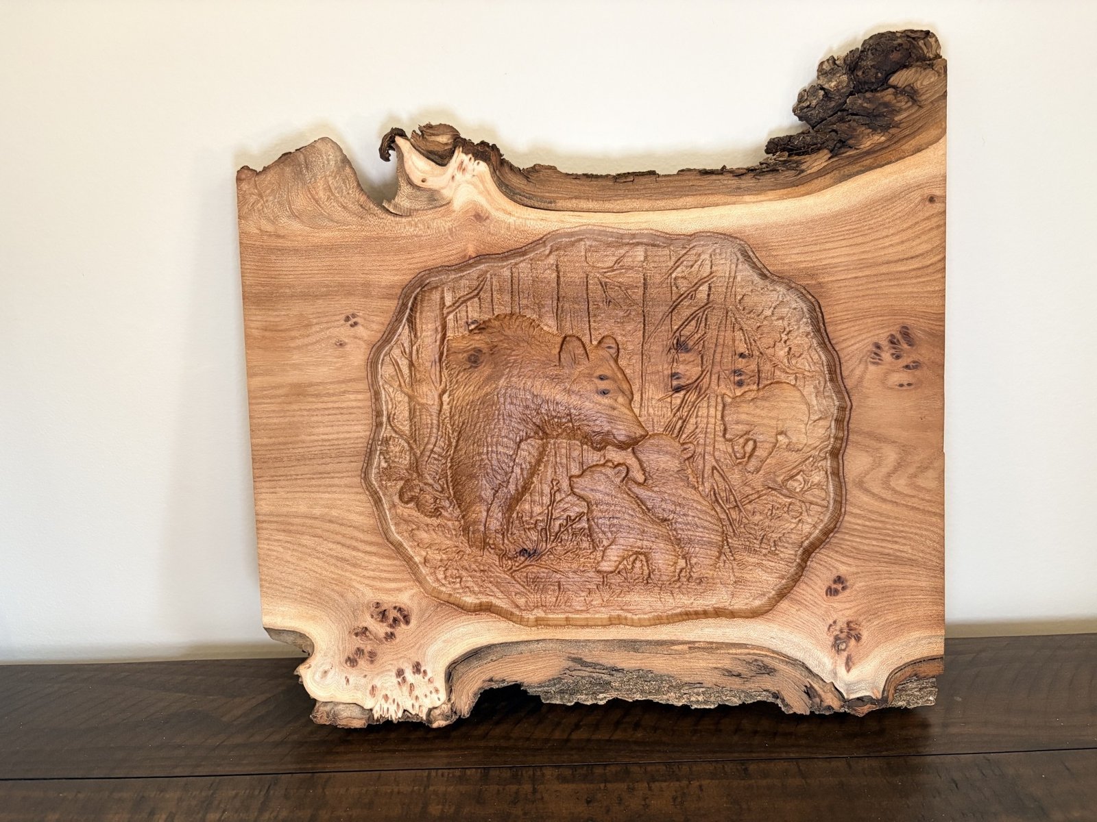 Hand-Carved Smoky Mountain Bear Plaques