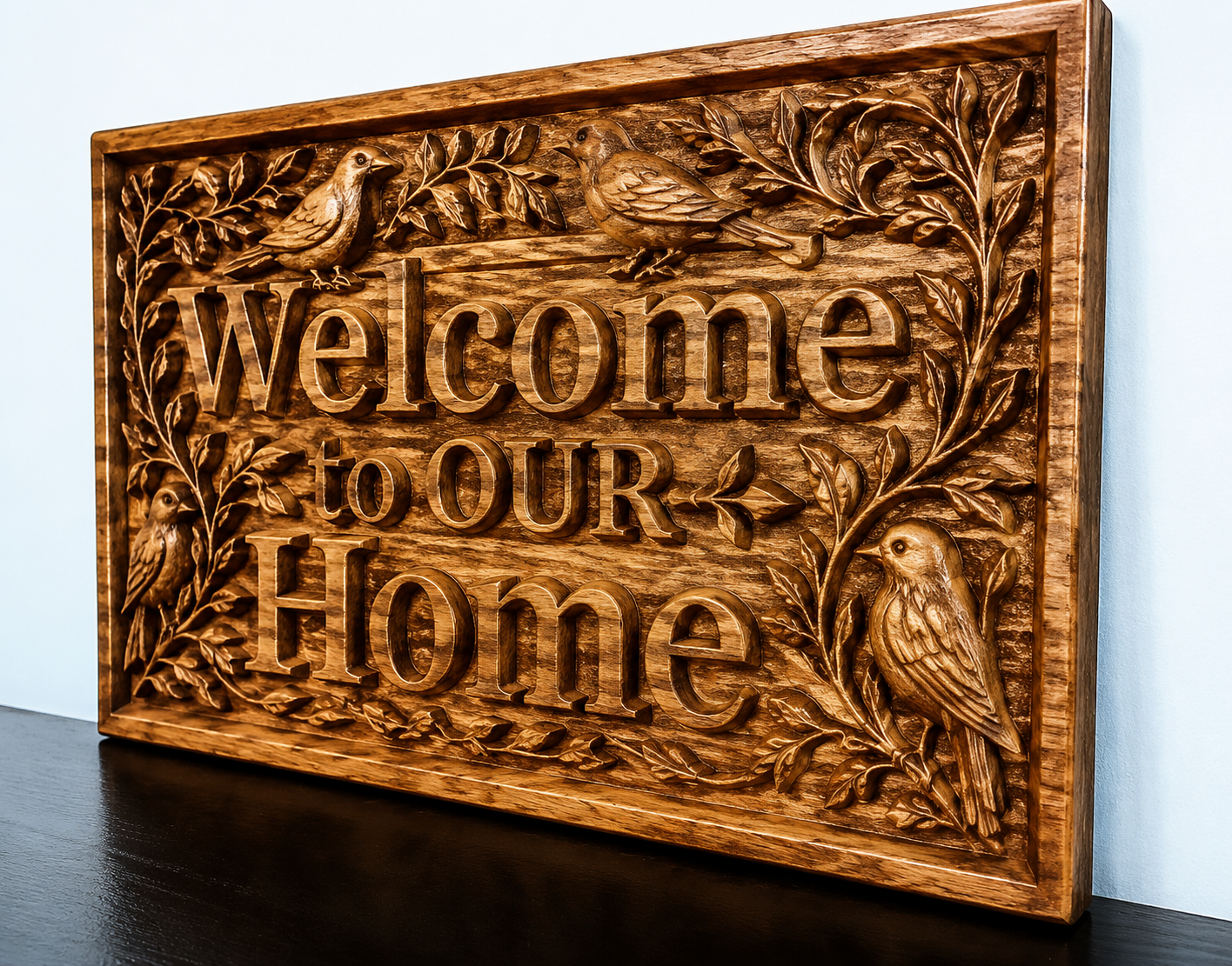 Welcome Carved Sign - Image 2