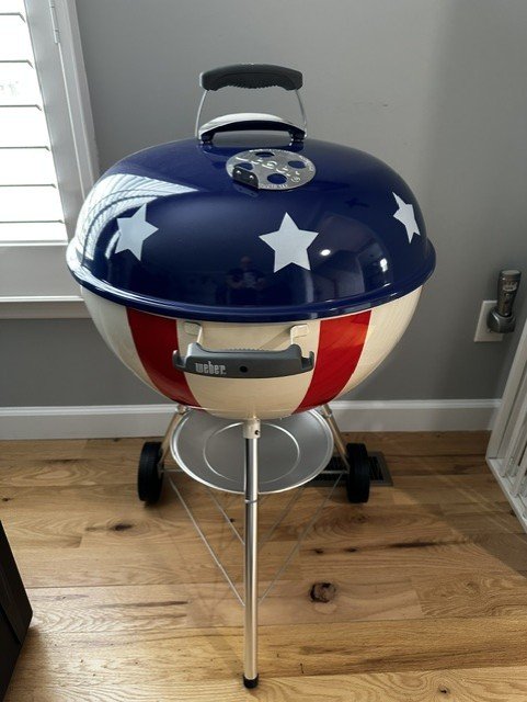 Custom Walnut Weber Kettle Board - Image 6